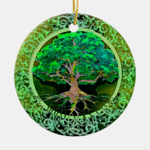 Boom van levenspatiënt keramisch ornament