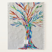 Boom van levensregenboogkleuren, aangepast 2022-pl planner (Achterkant)