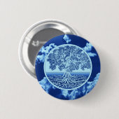 Boom van levenssoep ronde button 5,7 cm (Voorkant /achterkant)