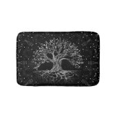 Boom van levenstekening zwart-wit badmat (Voorkant)