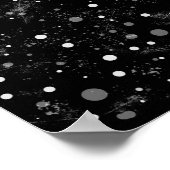 Boom van levenstekening zwart-wit poster (Hoek)