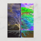 Boom van levensverbinding briefkaart (Voorkant)