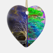 Boom van levensverbinding keramisch ornament (Rechts)