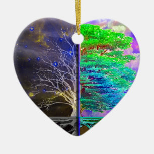 Boom van levensverbinding keramisch ornament