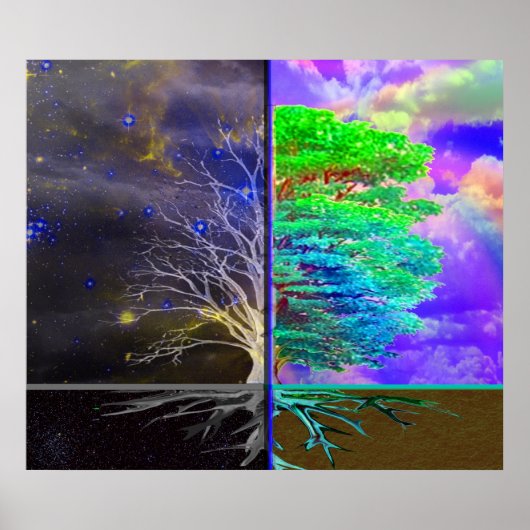 Boom van levensverbinding poster (Voorkant)