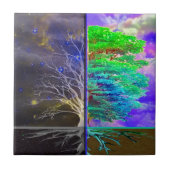 Boom van levensverbinding tegeltje (Voorkant)