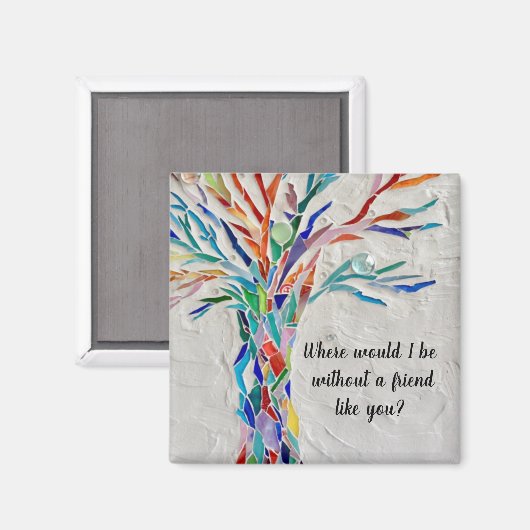 Boom van levensvrienden magneet (Voorkant / Achterkant)