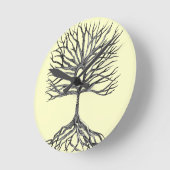 Boom van levenswandklok ronde klok (Hoek)