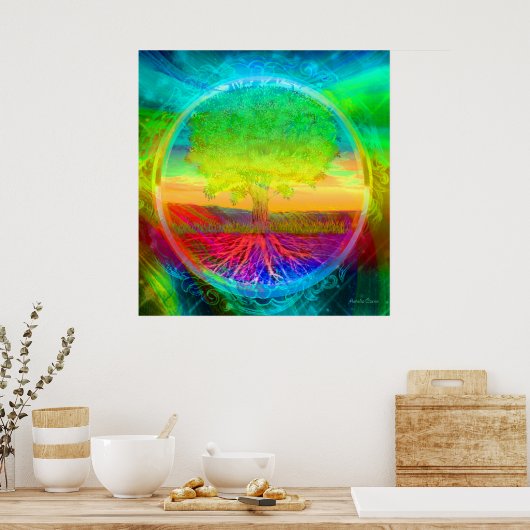 Boom van levenswonderen poster (Keuken)