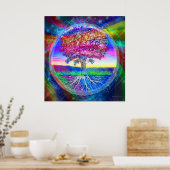 Boom van levenszegeningen poster (Keuken)