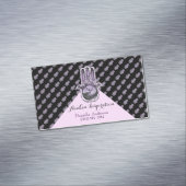 Boom van licht en donker (Paars) Visitekaartje Magneet (Voorbeeld)