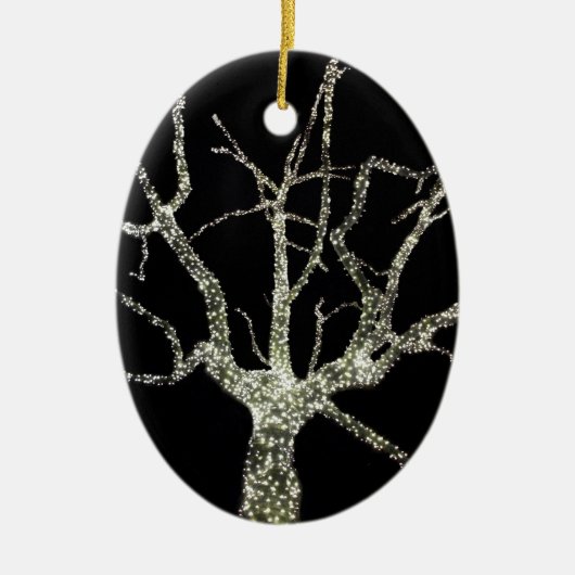 'Boom van Licht' Versiering Keramisch Ornament (Voorkant)