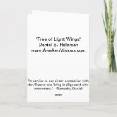 Boom van Lichte Vleugels Kaart (Achterkant)