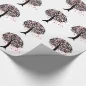 Boom van liefde cadeauverpakking cadeaupapier (Hoek)