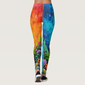 Boom van liefde en levensontwerp leggings (Achterkant)