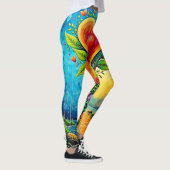 Boom van liefde en levensontwerp leggings (Rechts)