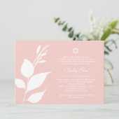 Boom van Life Baby Girl Noite, Roze Kaart (Staand voorkant)