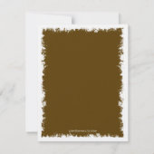 Boom van Life Bat Mitzvah Reply Card, chocolade RSVP Kaartje (Achterkant)