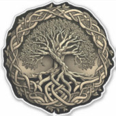 Boom van Life Celtic Knot Sticker (Voorkant)