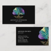 Boom van Life Coach-evenement Planner Yoga-leraar Visitekaartje (Voorkant / Achterkant)