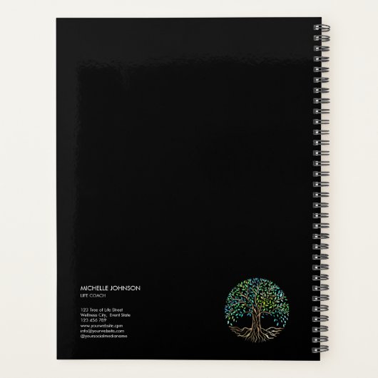 Boom van Life Coach Event Planner Cosmetics Bu (Achterkant)