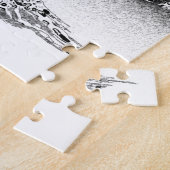 Boom van Life Coral Reef Black en White Legpuzzel (Zijkant)