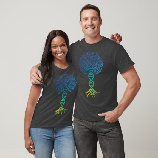 Boom van Life DNA Science Genetics Earth Day Blue T-shirt (Unisex)