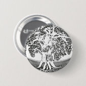 Boom van Life Earth Ronde Button 5,7 Cm (Voorkant /achterkant)
