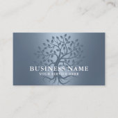 Boom van Life Health Wellness Salon Spa Dusty Blue Visitekaartje (Voorkant)