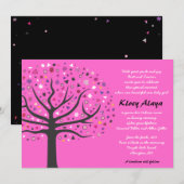 Boom van Life Joodse Baby Noaming Kaart (Voorkant / Achterkant)