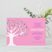 Boom van Life Joodse Baby Noeming Hebreeuws Kaart (Staand voorkant)