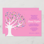 Boom van Life Joodse Baby Noeming Hebreeuws Kaart (Voorkant / Achterkant)