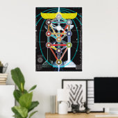 Boom van Life Kabbalah Etz haChayim Poster (Thuiskantoor)