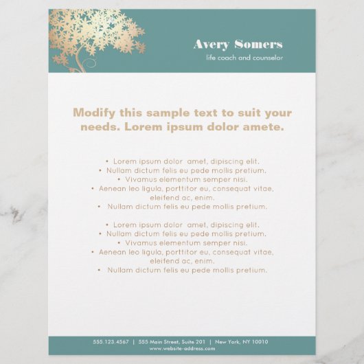 Boom van Life Logo Health and Wellness Flyer (Voorkant)