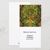 Boom van Life Mandala Dance Feestdagenkaart (Voorkant / Achterkant)