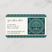 Boom van Life Mandala Visitekaartje (Achterkant)