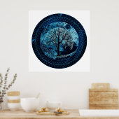 Boom van Life Midnight Sky Poster (Keuken)