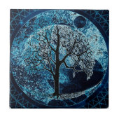 Boom van Life Midnight Sky Tegeltje (Voorkant)