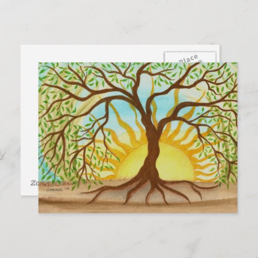 Boom van Life Post Kaart (Voorkant / Achterkant)