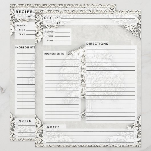 Boom van Life Recipe Insert (Voorkant / Achterkant)