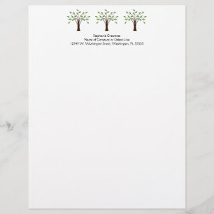 Boom van Life Simple Natuur Genealogist Corporate Gepersonaliseerd Briefhoofd