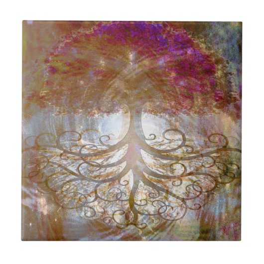 Boom van Life Soul Searching Tegeltje (Voorkant)