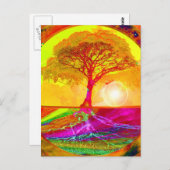 Boom van Life Sunrise Briefkaart (Voorkant / Achterkant)