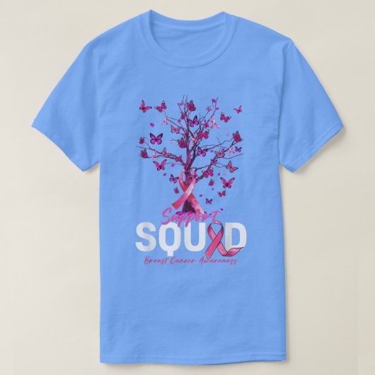 Boom van Life Support Squad Breast Cancer Awarenes T-shirt (Design voorkant)