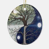 Boom van Life Yin Yang Keramisch Ornament (Links)