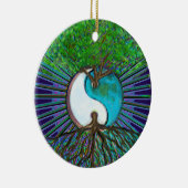 Boom van Life Yin Yang Keramisch Ornament (Rechts)