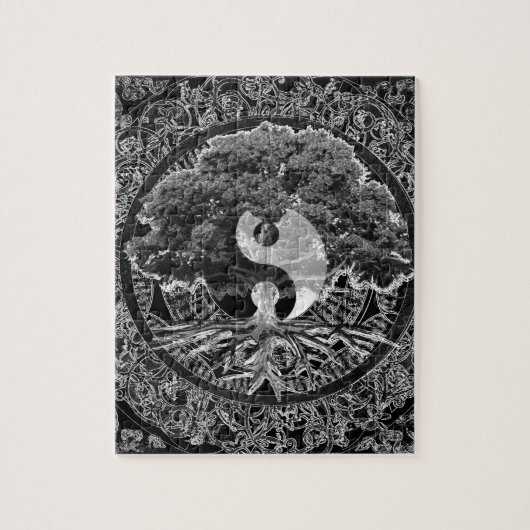 Boom van Life Yin Yang Legpuzzel (Verticaal)