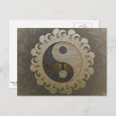 Boom van Life Yin Yang van Amelia Carrie Briefkaart (Voorkant / Achterkant)