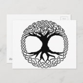 Boom van Norse van Yggdrasil van het Leven Briefkaart (Voorkant / Achterkant)