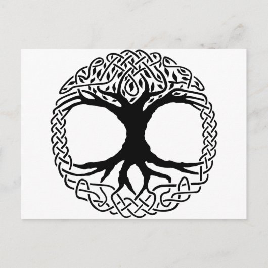 Boom van Norse van Yggdrasil van het Leven Briefkaart (Voorkant)